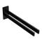 Generic Towel Holder, Double Square, Stainless Steel Bathroom Towel, Rail, No Drilling, Self-Adhesive, Wall-Mounted, Black