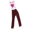 Generic Fashion Style Heart Printed Waistcoat Mini Casual Clothes Outfit For