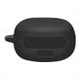 Generic （only Case）Bluetooth Wireless Earphone Silicone Split Protective Case Storage Cover With Carabiner For Samsung Galaxy Buds Live/Pro-Black
