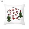 Generic Xmas Bell Tree Star Elk Throw Pillow Case Cushion Cover-15#