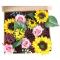 Generic Artificial Flower Box Wedding Party Birthday Fake Flower Gift Box DIY Home Bouquet Flower Head with Rod B