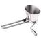 Generic Manual Herb Stainless Steel Spice Mill Cheese Shredder Coriander Spice Grater Grinder with Handle Kitchen Grinding Tools