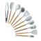 Generic 10/11 Pieces Of Top-quality Silicone Set Of Non-stick Vessels Shovel Wooden Shovel Dish Grip Kitchenette Set From Kitchen