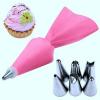 Brookside 8PcsSet Pastry Bag Tips Kitchen Cake Icing Piping Cream Cake Decorating Tools Reusable 6 Nozzle SetB