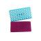 Generic 2 PCS Cake Fondant Tool Heart Shaped Diamond Texture Plaid Overpass Quyi Seal Printing Mould(Double Lattice 54113)