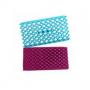 Generic 2 PCS Cake Fondant Tool Heart Shaped Diamond Texture Plaid Overpass Quyi Seal Printing Mould(Double Lattice 54113)