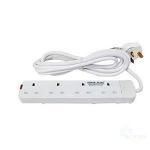 Power King Top Quality 3M 4 Way Power Extension Cable