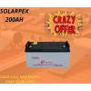 Solarpex 200ah/20hrs Dry Fit Solar Battery