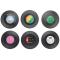 Generic 6pieces / Set Spinning Retro Vinyl Disc Drink Coasters