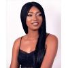 Fashion Long Twists Braided Wig With Closure Black.