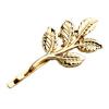 Fashion Lovely Women Girl Alloy Golden Leaf Hair Clip Pin-