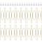 Generic 16 Pieces 6 Inch Invisible Plate Hangers Wall Plate Hangers Brass Wire Plate Holders with 18 Pieces Wall Hooks for 5 to 7 Inch Decorative Plates Antique Plates and Arts