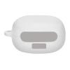 Generic （only Case）Bluetooth Wireless Earphone Silicone Split Protective Case Storage Cover With Carabiner For Samsung Galaxy Buds Live/Pro-White