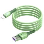 Generic Data Cable, Oxygen-Free Pure Copper Core Liquid Silicone Data Cable with Light for iPhone12,iPad(0.25M,Green)