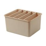 Generic 12L Large Clothes Pants Storage Box with Middle Board Closet Stackable Organizer Container Underwear Sock Bra Holder -2