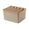 Generic 12L Large Clothes Pants Storage Box with Middle Board Closet Stackable Organizer Container Underwear Sock Bra Holder -2