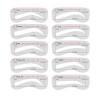 Generic 10Pcs Eyebrow Stencils Precisely Position Attach-White