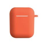Generic (only Case) Portable Anti-scratch Dustproof Silicone Wireless Earphone Case For AirPods 1/2-Orange