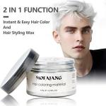 Mofajang White Temporary Hair Color Wax- Natural Hairstyle Cream