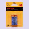 Kodak 15x Max Super Alkaline Batteries AA 2Pcs