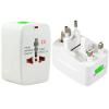 Generic Plug Adapter, Universal EU US UK AU Travel AC Power Adaptor Plug(White)