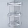 Generic Space Aluminum Bathroom Triangle Shelf -3Layers