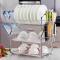 Generic 3 Layer Stainless Steel Dish Rack Drainer & Cutlery Holder