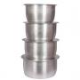 Generic 8 Pcs Set Of Stainless Aluminium Sufuria No 4.8- Silver