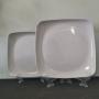 Melamine 6pcs Beatiful Square Wave Flower Plates