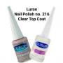 Luron French Maninure Nail Polish No. 216 + Colourless Top Coat Polish