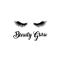 Generic Letters Eyelash Sofa Background Wall Sticker DIY Home-