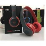P47 Wireless Bluetooth Music Headphones-RED