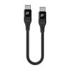 Porodo Braided Type C To Type C Cable 0.25M 60W(Aluminum)