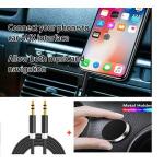 Generic Audio Cable Aux Male To Male + Magnetic Car Holder