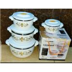 Generic 4 Pieces Hot Pot Server Insulated Casserole Set
