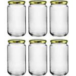 Generic Glass Mason Jar With Golden Lids (720Ml )