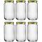Generic Glass Mason Jar With Golden Lids (720Ml )