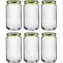 Generic Glass Mason Jar With Golden Lids (720Ml )