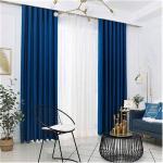 Generic Curtains 3pc Blue + Sheer