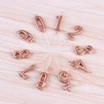 Generic RoseGold Number Candles For Cake Decoration