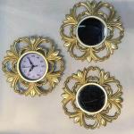 Generic Plush Decorative Designer Mirror Wall Clock