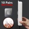 Generic 10 Pair Double Sided Adhesive Hooks