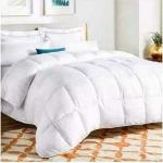 Fashion Double Sided White Duvet Set (1 Duvet 1 Bedsheet And 2 Pillowcases)
