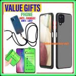 Generic Hard Cover Samsung Galaxy A 12 Covers // Samsung Galaxy A12 Silicone Phone Cover //  Galaxy A12 Cover Case // Sumsung A12 Phone Cover Case // Sumsang Galaxy A12 Back Cover + Ceramic Phone Screen Protector + Phone Lanyard