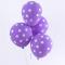 Generic 10Pieces Purple Polka dot balloons