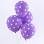 Generic 10Pieces Purple Polka dot balloons