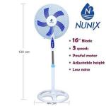 Nunix 16`standing Fan