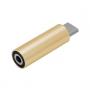 Generic Portable Aluminum Alloy Type-c To 3.5mm Jack Earphone-Golden