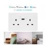 Generic Smart Socket WiFi Wall Socket With USB Twin Outlet