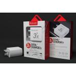 Excellent 3X Android Quick Phone Charger USB With Cable